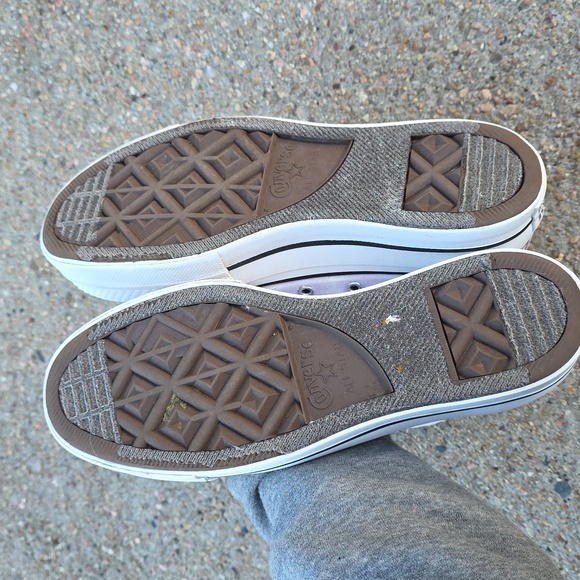 Converse Light Lavender Lilac Platform High-Top Sneakers - Picture 9 of 14